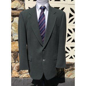 HUGO BOSS Two Piece Suit Green BARRYMORE / JOHN WE Style 42 Long Pants 34 x 30